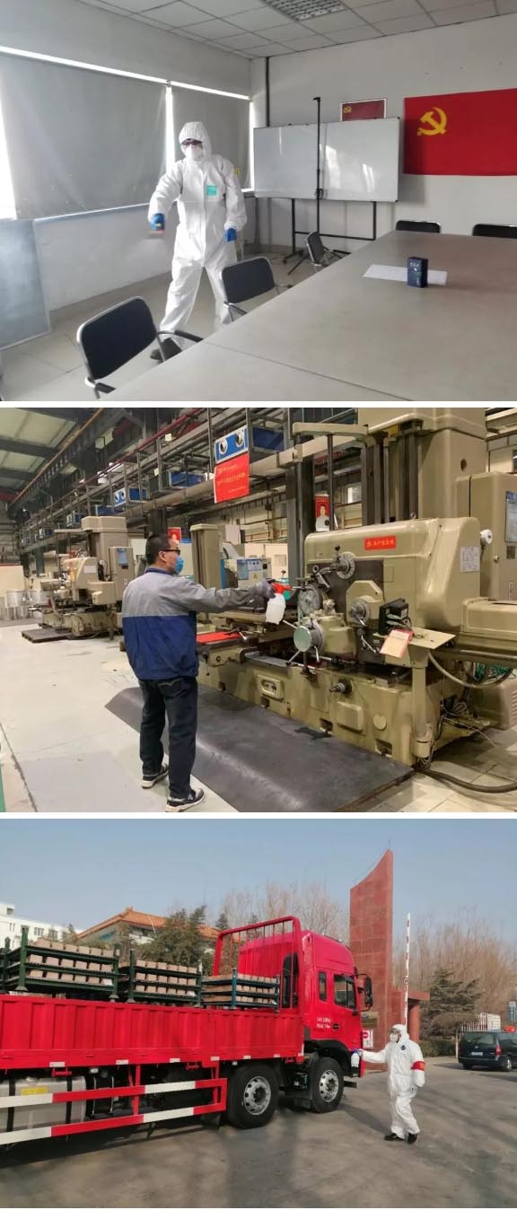 公共區域、生產車間：消毒、消毒、消毒